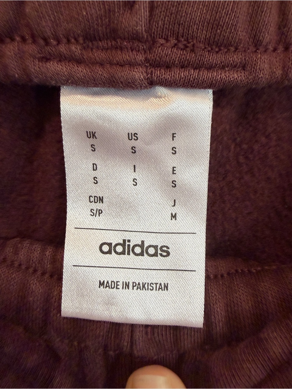 adidas Men's Brown/Maroon Track Pants with Beige Stripes - Picture 8 of 9